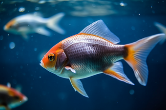 海洋中的大鱼群海洋生物海洋生物群落