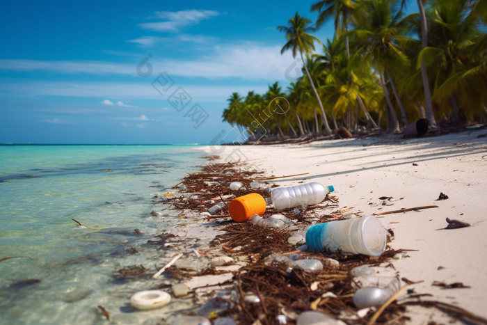 海洋中的垃圾海洋垃圾海洋环境破坏
