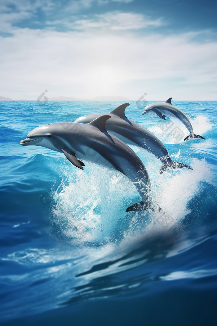 海洋中的海豚生物生态