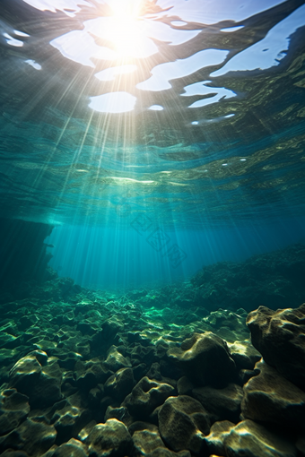 深海风景海底壮观深海探险