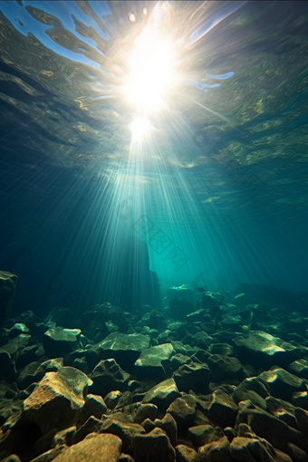 深海风景海底壮观深海生态系统