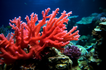 海洋中的珊瑚珊瑚礁保护海底珊瑚<strong>生态</strong>系统