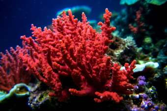 海洋中的珊瑚珊瑚礁保护珊瑚珠宝