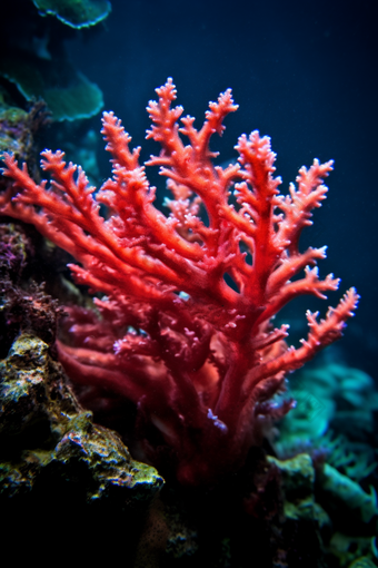 海洋中的珊瑚海洋珊瑚生态海底珊瑚生态系统