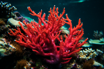 海洋中的珊瑚海洋珊瑚生态珊瑚礁生态环境