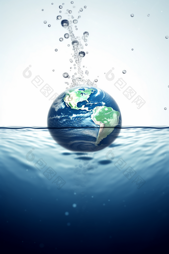 地球水资源概念图水循环概念图<strong>节水</strong>意识