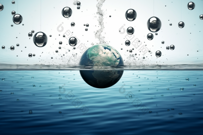 地球水资源概念图水资源可持续利用水资源利用可持续性