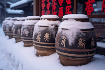 冬季传统酒酿造冬季酿酒工艺冬季美酒酿造