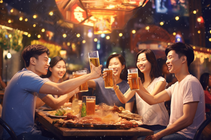 欢聚时刻干杯摄影图图片-包图网