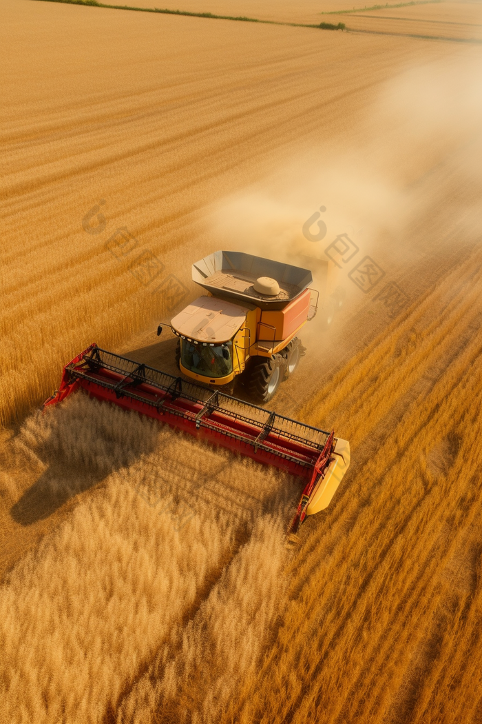 小麦收割土壤播种