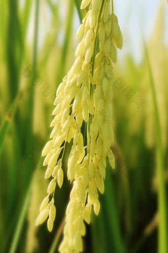 水稻特写禾本科植物
