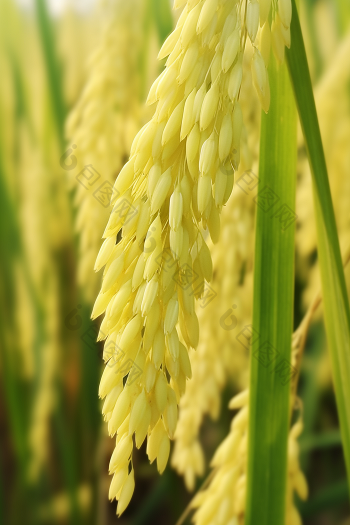 水稻特写粮食种植