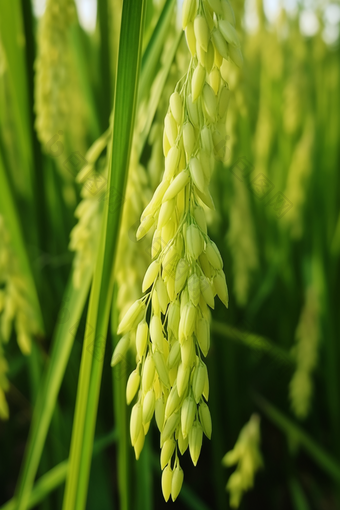 水稻特写粮食植物