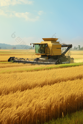 水稻收割禾本科营养
