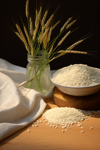 水稻制成大米营养维生素