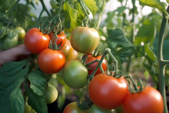 番茄种植场景农田农场