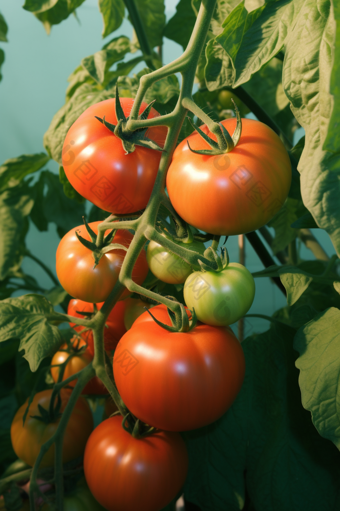 番茄种植场景农田庄园