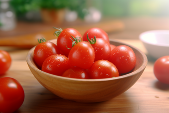 红色小番茄摄影图片