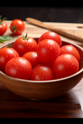 红色小番茄摄影细节