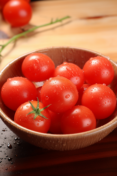 红色小番茄摄影图4