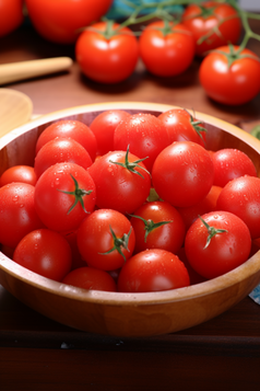 红色小番茄摄影图1