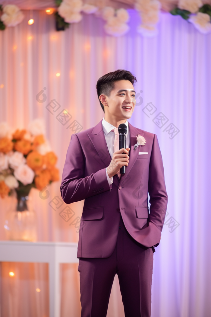 婚礼主持司仪气氛图片-包图网
