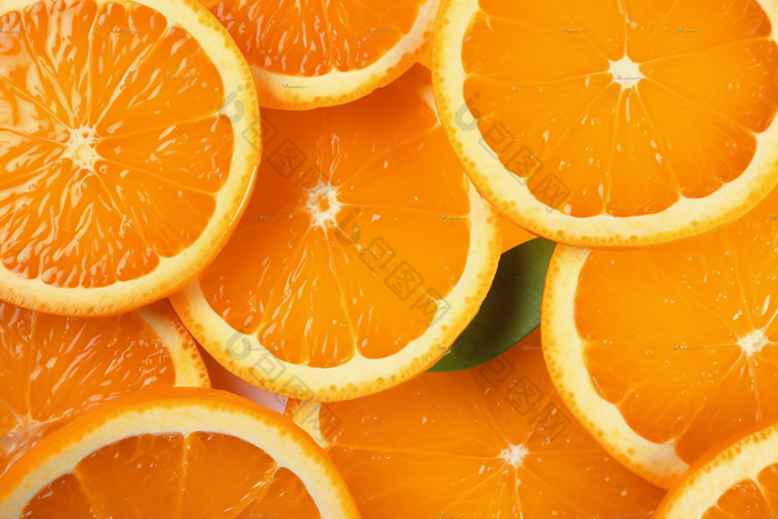 橙子特写新鲜橙子细节特写