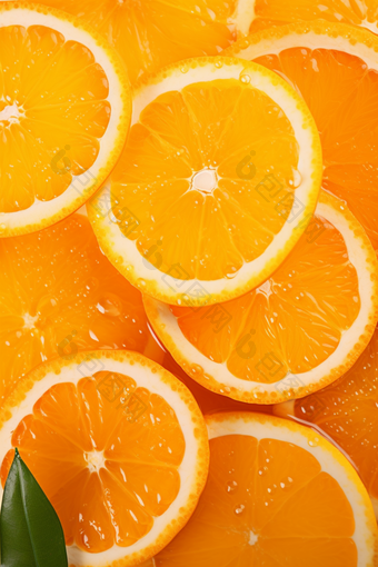 橙子特写新鲜橙子水果艺术