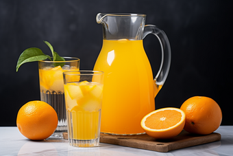 橙子汁<strong>果汁</strong>特写<strong>橙汁</strong>杯子