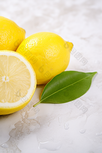 柠檬特写水果特写食材摄影