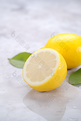 柠檬特写酸柠檬新鲜柠檬