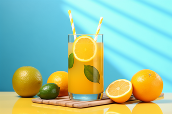 柠檬汁果汁摄影果实饮料
