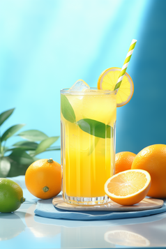 柠檬汁摄影图4