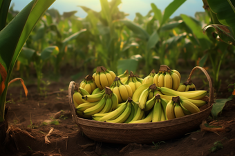 香蕉<strong>采摘采摘</strong>季节农田风景