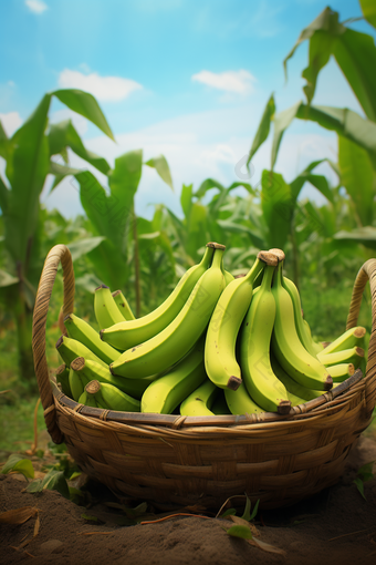香蕉采摘农田风景农田农村