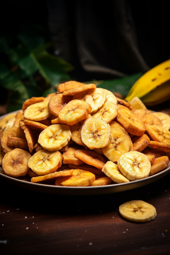 香蕉干水果干图片
