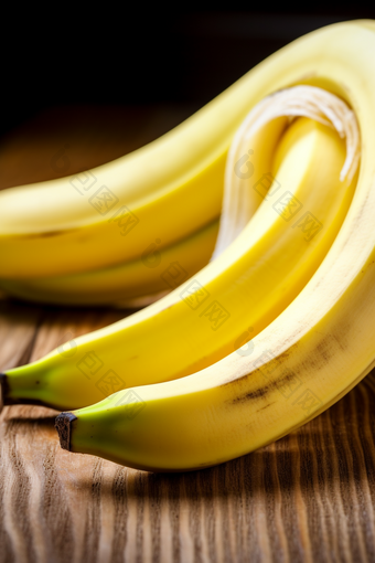 剥开的<strong>香蕉香蕉</strong>切片水果切面