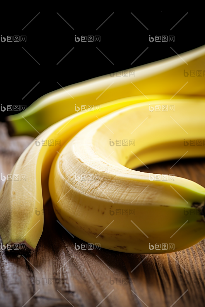 剥开的香蕉香蕉切片食材摄影图片-包图网