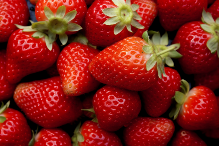 草莓特写水果微距食物摄影