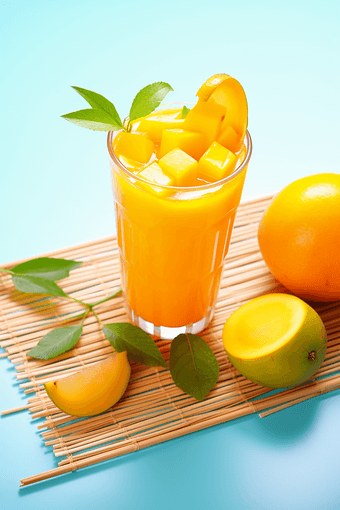 台芒小芒果果汁果汁特写水果饮料