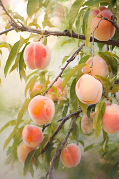 桃子种植场景摄影图4