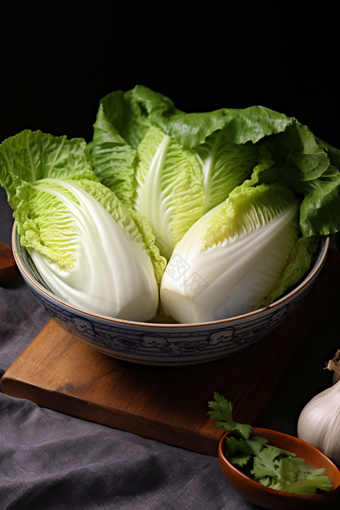 白菜特写图片美食