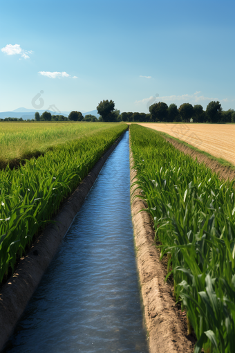 农田水渠排水设施防止水土流失
