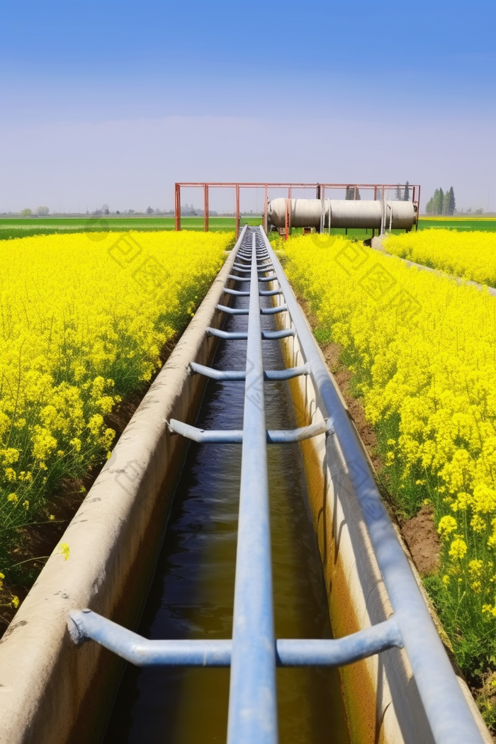 灌溉渠节水灌溉农业