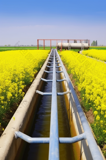 灌溉渠节水灌溉农业