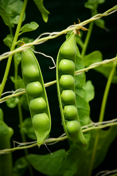 豌豆种植场景摄影图2