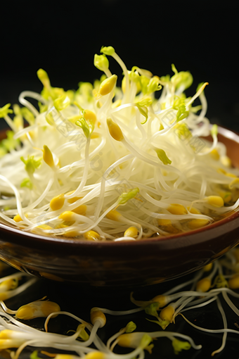 黄豆芽美食豆芽菜