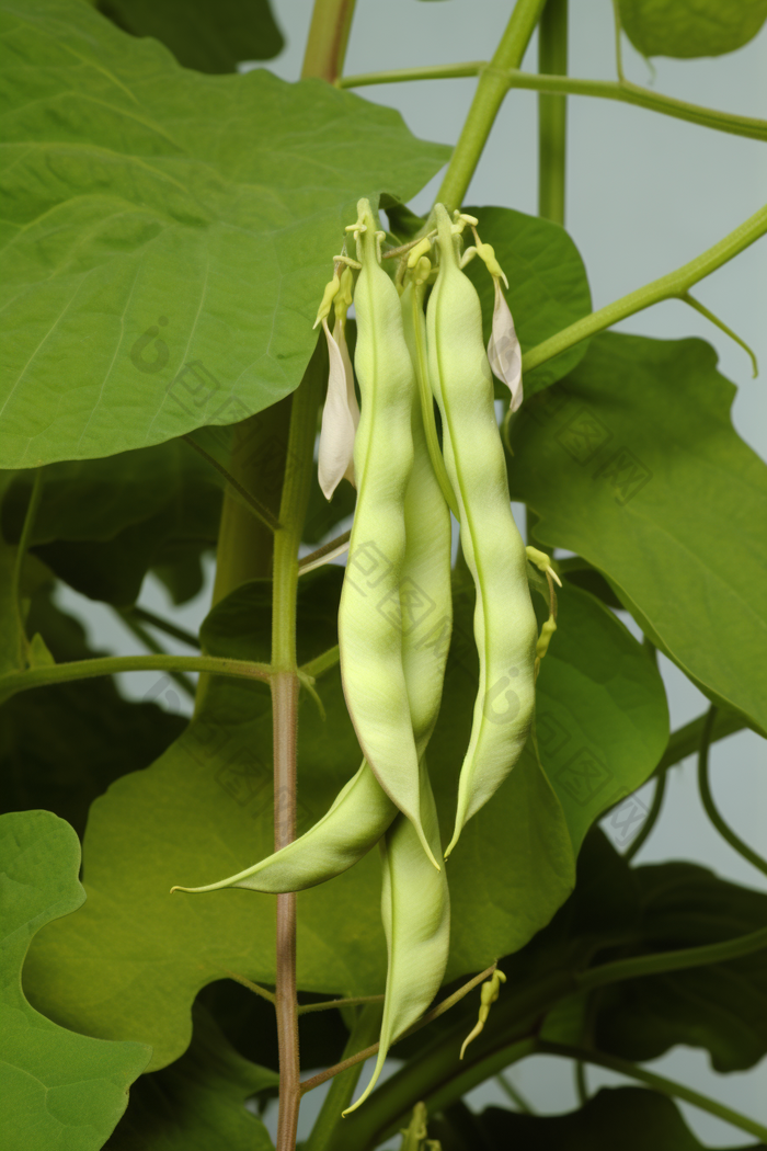 四季豆种植场景蔬菜农场绿色种植