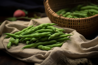 四季豆商业蔬菜市场新鲜蔬菜