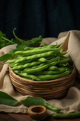 四季豆商业蔬菜市场美食摄影